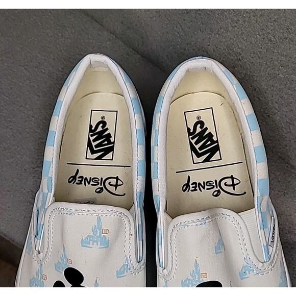Vans x Disney World 50th Slip-On Shoes Mickey Mouse 10M/11.5W EUC Rare - Picture 5 of 11